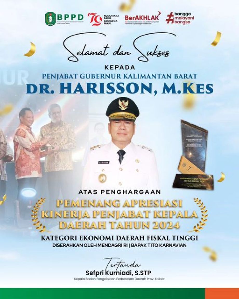 Selamat dan Sukses kepada dr. Harisson, M.Kes